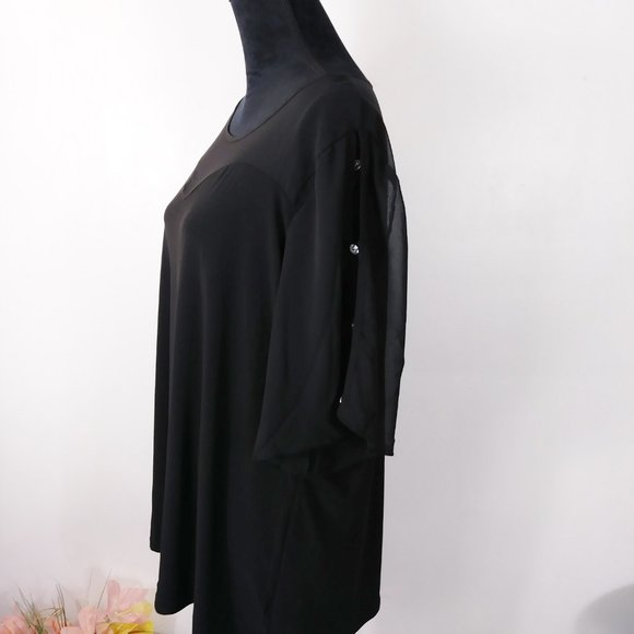 NEW Atelier 29 black blouse size 2X - Picture 4 of 11
